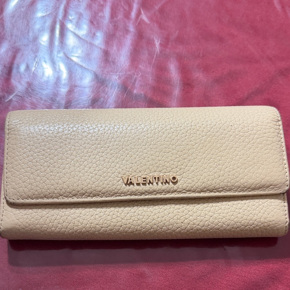 Valentino By Mario Valentino Handbags - Valentino By Mario Valentino Tan Leather Wallet